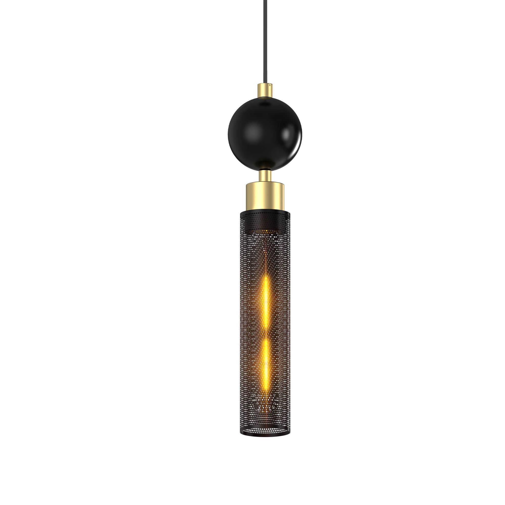 Modern Black Iron Pendant Light