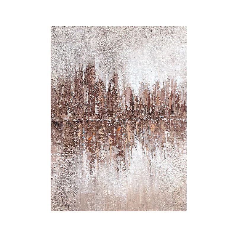 Hand-Painted Oil Painting Canvas Wall Art Decoration Minimalist Texture Abstract For Home Living Room Decor (Rolled Frameless Unstretched Painting)