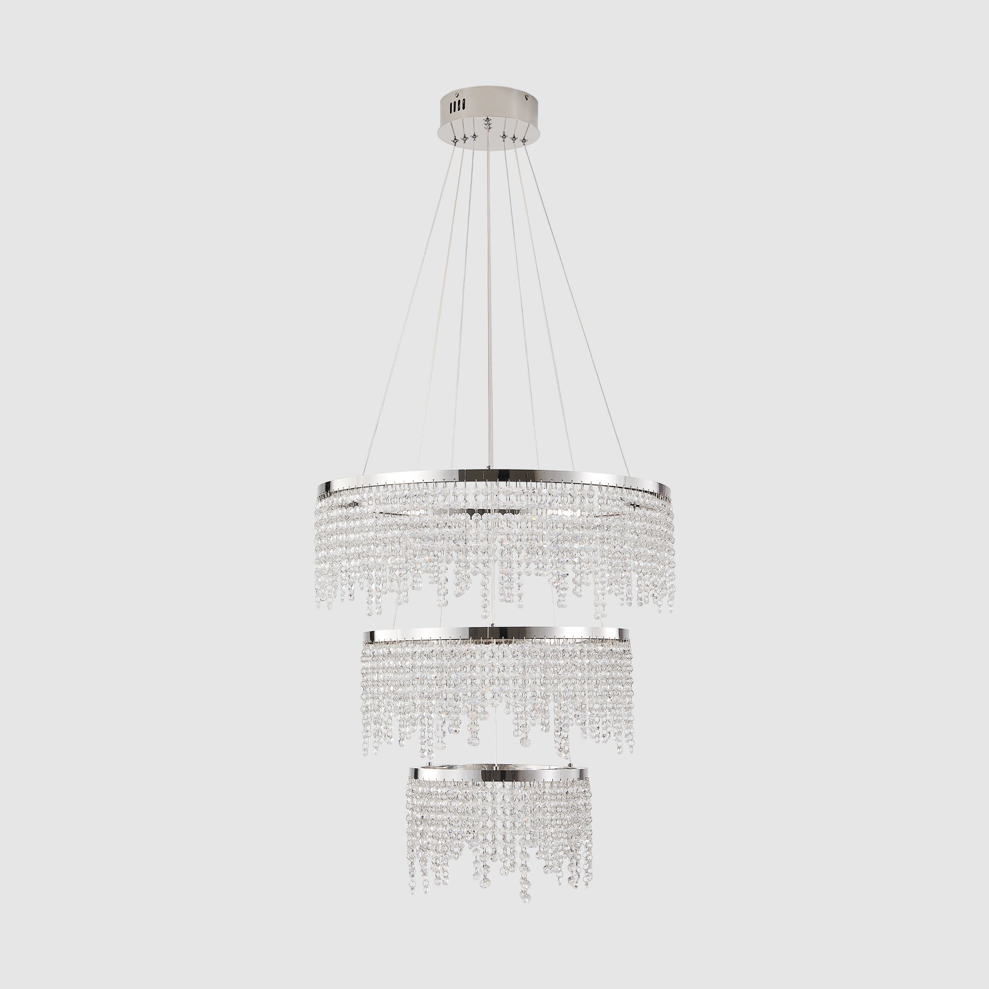 Luxury Crystal LED Chandelier - 24"