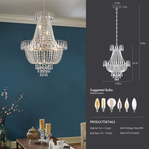 Golden Crystal Luxury Chandelier