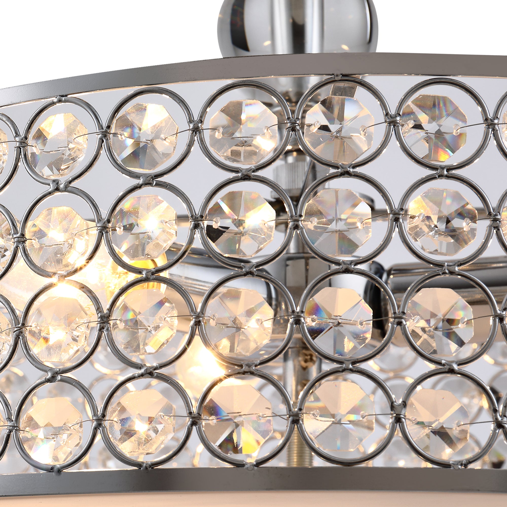 Crystal Accent Ceiling Lamp