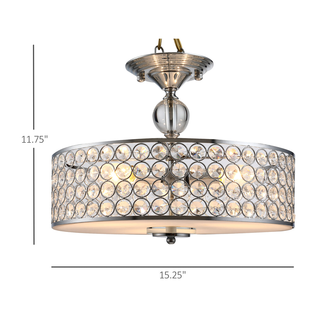 Crystal Accent Ceiling Lamp