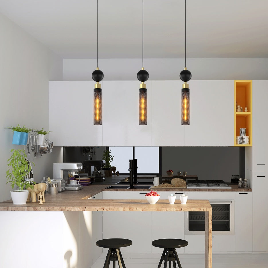 Modern Black Iron Pendant Light