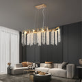 Modern Gold Pendant Chandelier - 39"